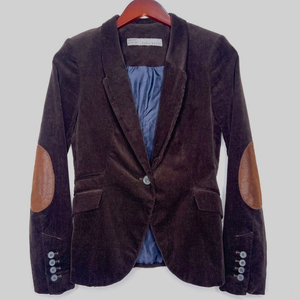 Women’s Zara Chocolate Corduroy Blazer Size M